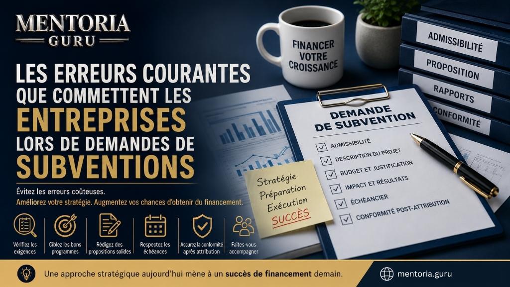 Les erreurs courantes que commettent les entreprises lors de demandes de subventions